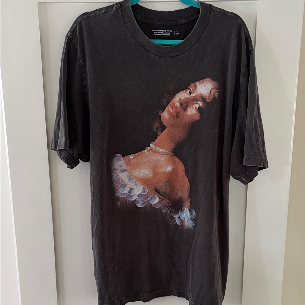 Abercrombie & Fitch TYLA Dark Grey Vintage-Inspired Tee